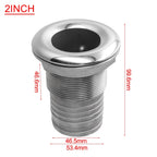 316 Stainless Steel Straight Through Hull Drain for Marine Applications