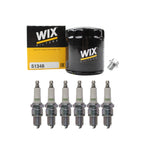 Wix Engine Oil Filter & NGK 6 Platinum Spark Plugs for Toyota Camry Supra