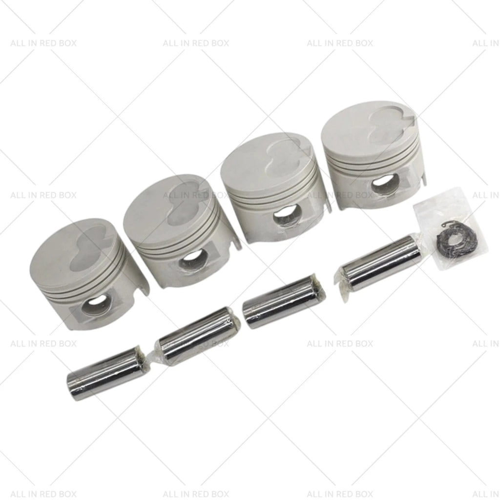 Set of 4 Engine Piston Rings & Wrist Pins for Toyota Hilux LN86 LN111 (1984–1997)