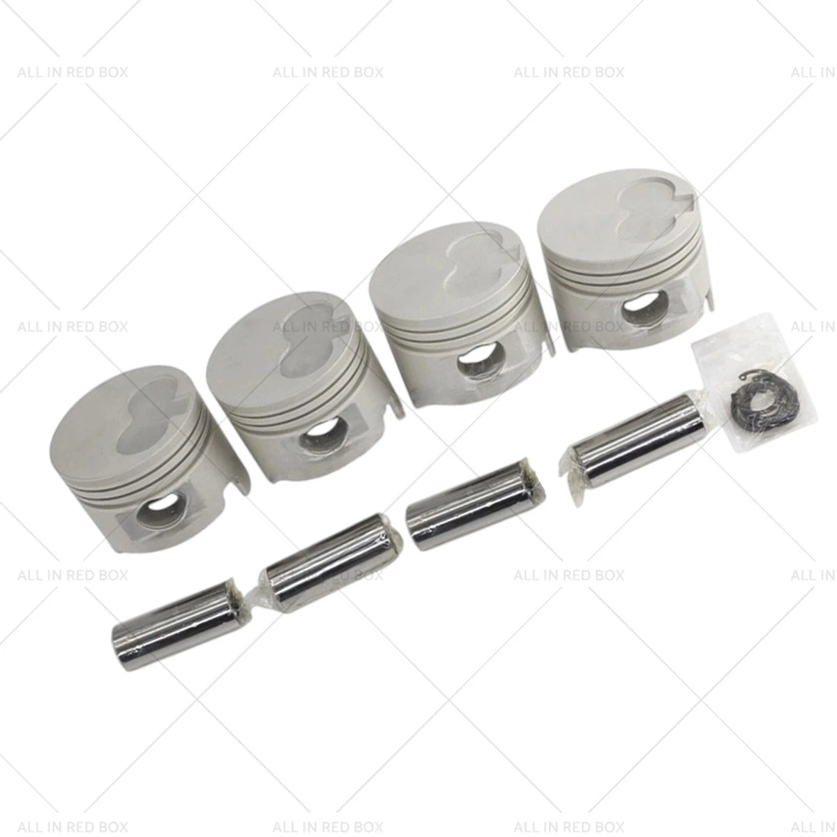 Set of 4 Engine Piston Rings & Wrist Pins for Toyota Hilux LN86 LN111 (1984–1997)