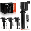 Set of 4 Ignition Coils & Spark Plugs for Ford Escape