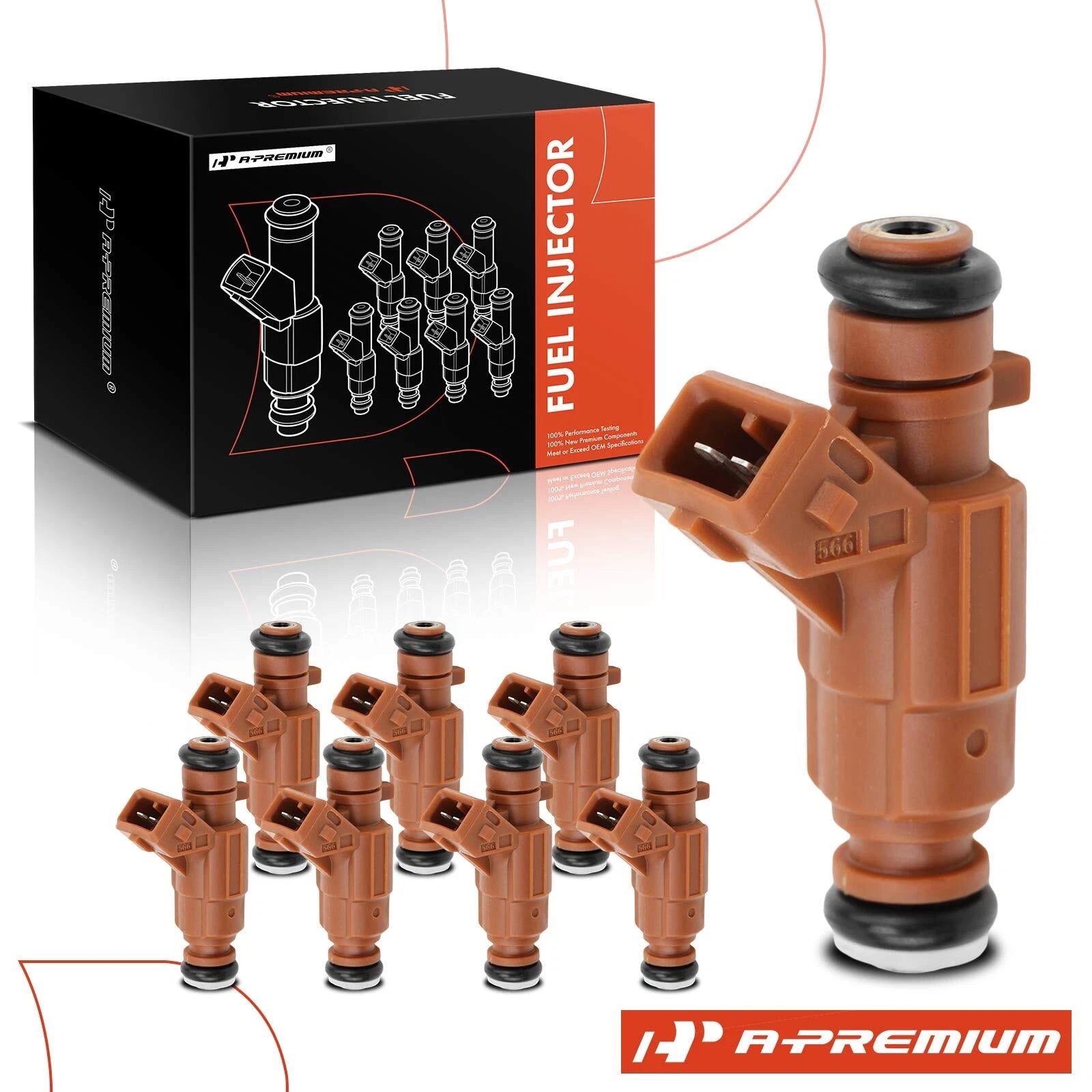 Set of 8 Fuel Injectors for Mercedes-Benz E500, E430, ML500 (2000–2007)