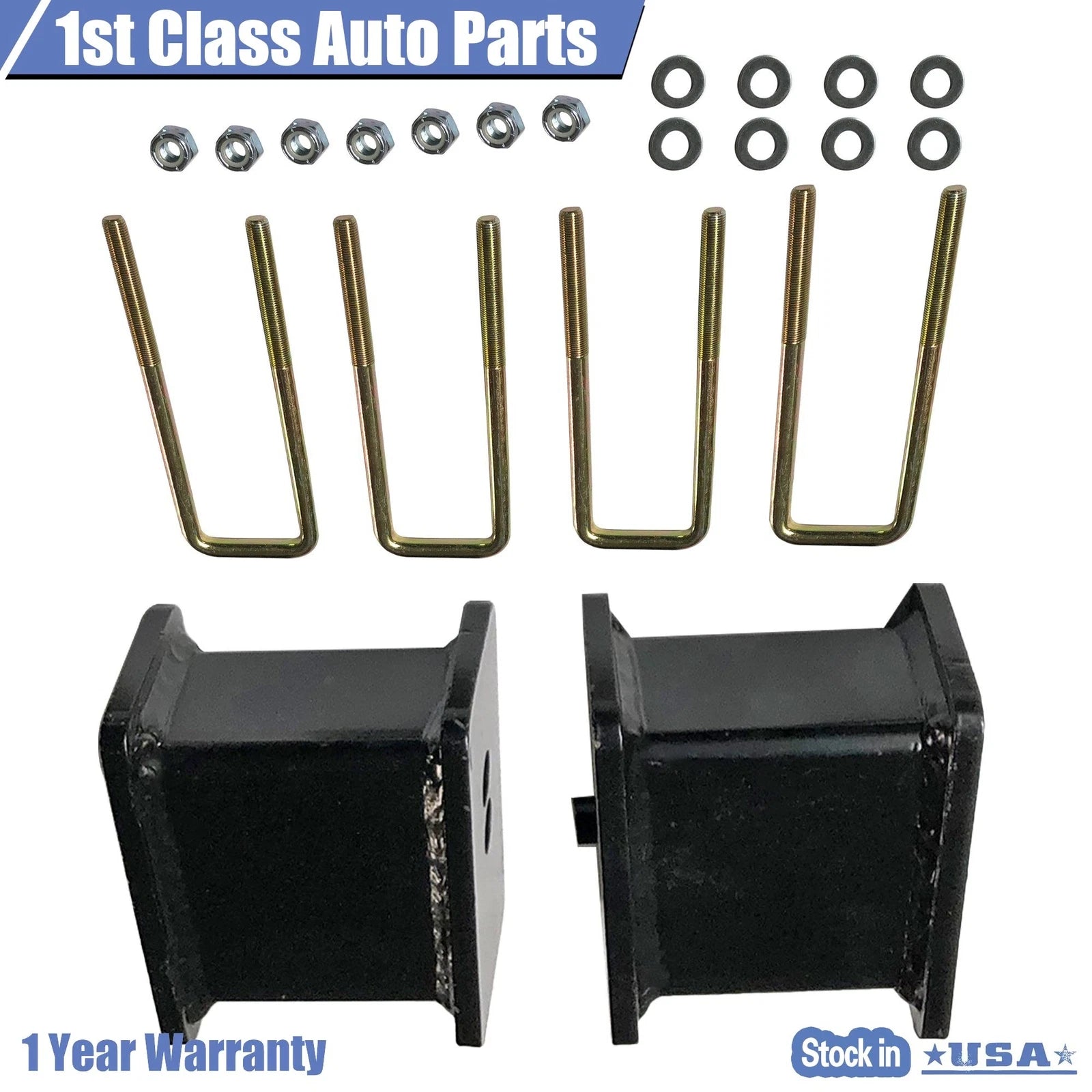 4" Rear Lift Blocks Kit for Chevy Silverado GMC Sierra 1500 (2007–2018)