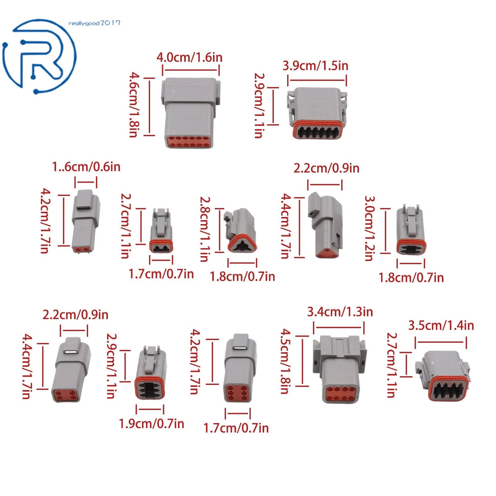Connector Kit for Automotive Applications (2-12 Pin, Size 16)