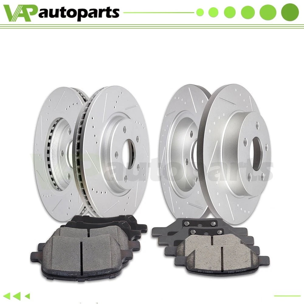 Brake Pads and Rotors Set for Chevrolet Cobalt Pontiac G6 (2005–2010) Drilled