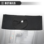 Center Console Slider Cover for Lexus IS250 (2006-2013) - Black Plastic 1 Set