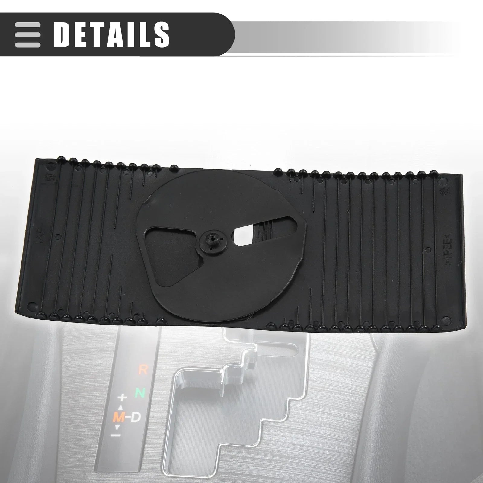 Center Console Slider Cover for Lexus IS250 (2006-2013) - Black Plastic 1 Set