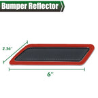 Set of 2 Smoke Bumper Reflectors for BMW 328i (2012–2015)