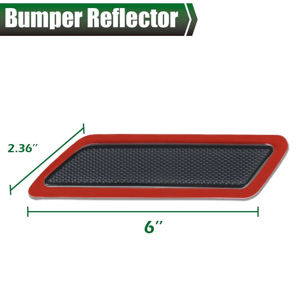 Set of 2 Smoke Bumper Reflectors for BMW 328i (2012–2015)