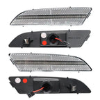 Set of 4 Clear Bumper Turn Signal Side Marker Lights for Chrysler Crossfire (2004–2008)
