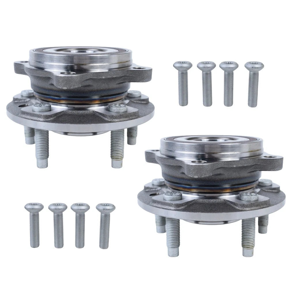 Set of 2 Wheel Bearing & Hub Assembly for Jaguar XF (2015–2020), XE (2017–2019)