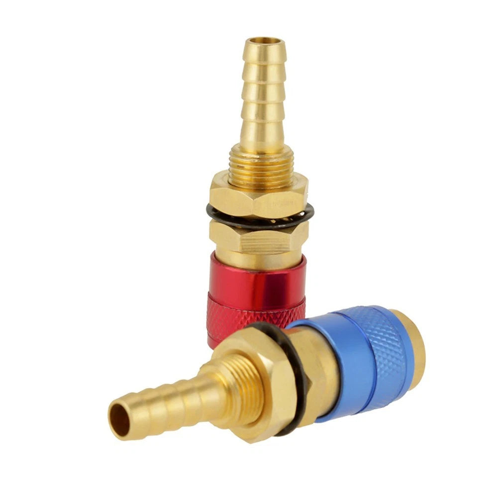 Quick Connector Set of 2 for TIG M8 Water and Gas Hoses