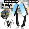 2X 8mm 10mm Rear View Side Mirrors for Honda Yamaha Kawasaki (Sports)