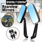 2X 8mm 10mm Rear View Side Mirrors for Honda Yamaha Kawasaki (Sports)