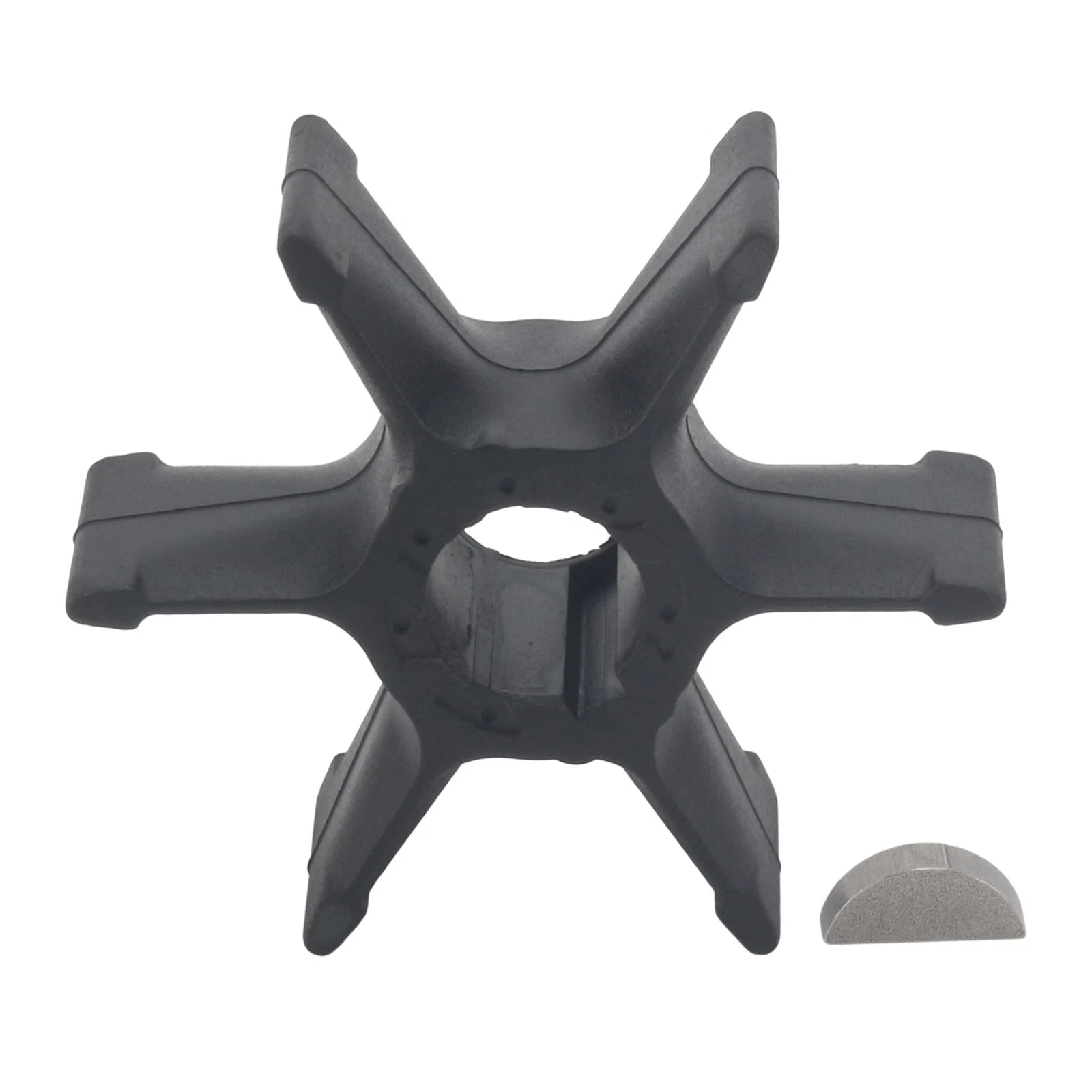 Water Pump Impeller & Key for Yamaha 40 HP Outboard (2-Stroke)