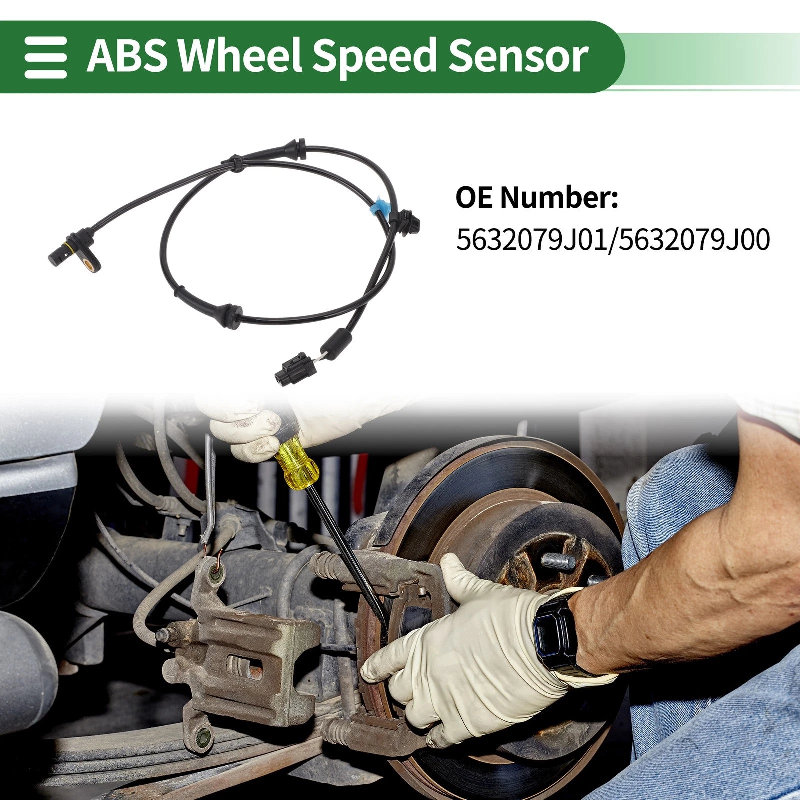 ABS Wheel Speed Sensor for Suzuki SX4 (2006–2014) No. 56379J01/56379J00