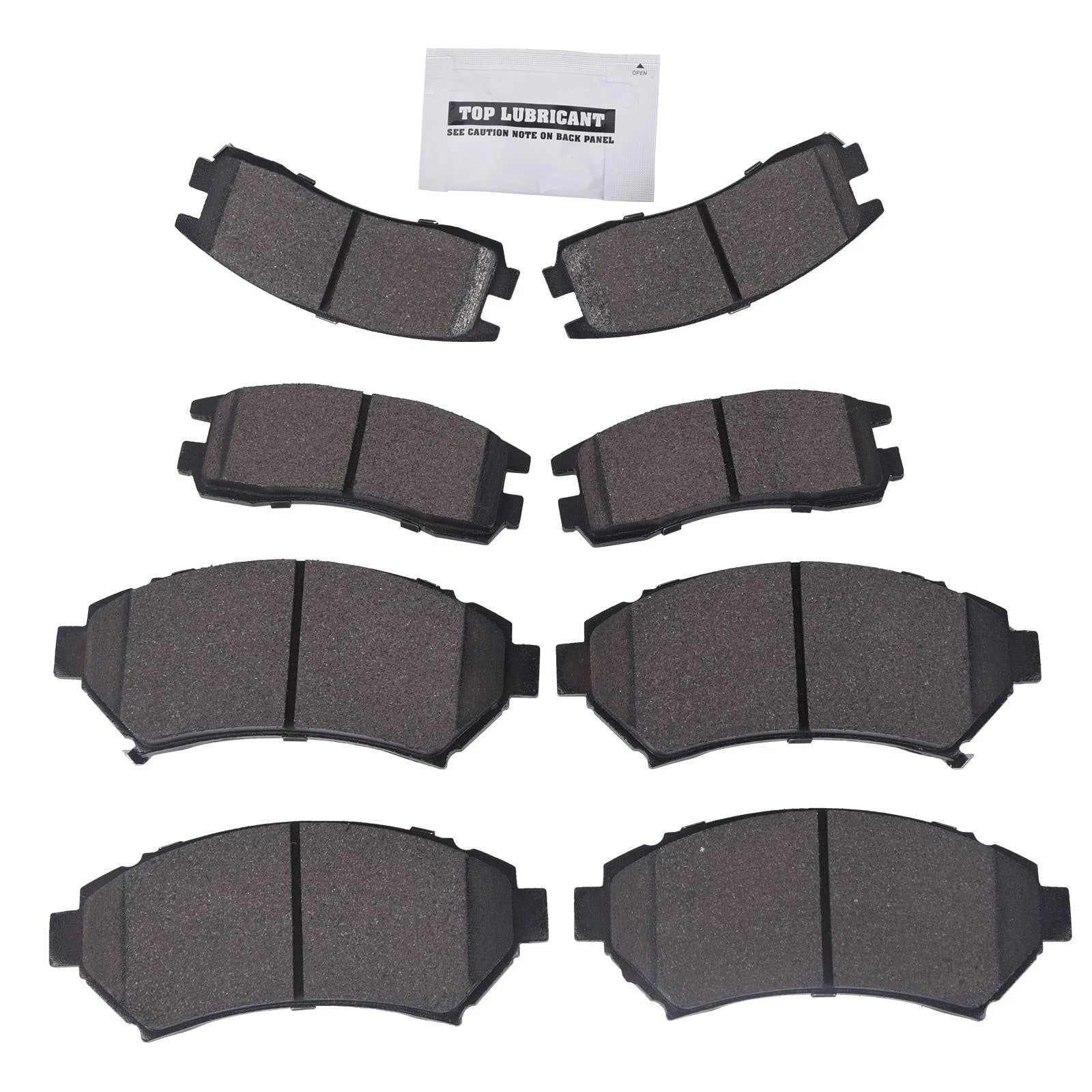 Set of 8 Ceramic Brake Pads for Cadillac DeVille, Chevy Venture