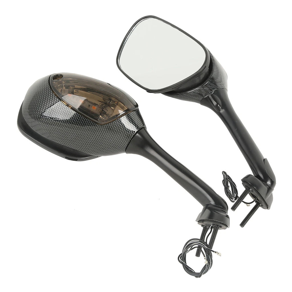 Rearview Mirrors with Turn Signal for Suzuki GSXR600 750 (2006–2024) GSXR1000 (2005–2015)