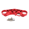 Lowering Triple Tree Front Upper Top Clamp for Suzuki GSXR 600 750 1000 (2001–2023) Red