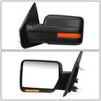 Foldable Arm LED Signal Rear View Side Mirror for F150 (2004–2014)