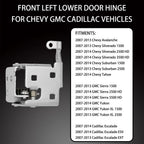 Front Left Lower Door Hinge for Chevy Silverado GMC Sierra (2007-2014)