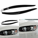 Gloss Black Headlight Eyelids Eyebrow Trim for 3-Series E92 E93 (2006–2012)