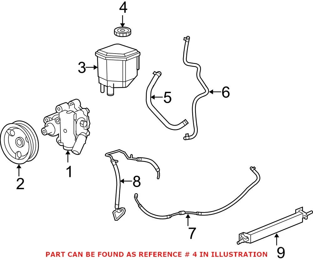 Power Steering Reservoir Cap for Chrysler Ram 3500 (2010–2023)
