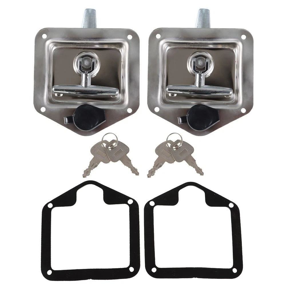 2X Trailer Door Latch T-Handle Lock for Camper RV Truck