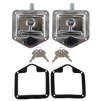 2X Trailer Door Latch T-Handle Lock for Camper RV Truck