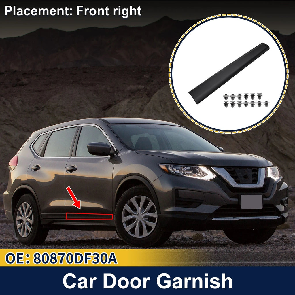 Door Side Lower Trim Front Right No. 80870DF30A for Nissan Qashqai (2007–2013)