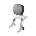 Chrome/Black Backrest Sissy Bar Luggage Rack for Harley Sportster 883 (2004–2022)