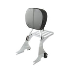 Chrome/Black Backrest Sissy Bar Luggage Rack for Harley Sportster 883 (2004–2022)