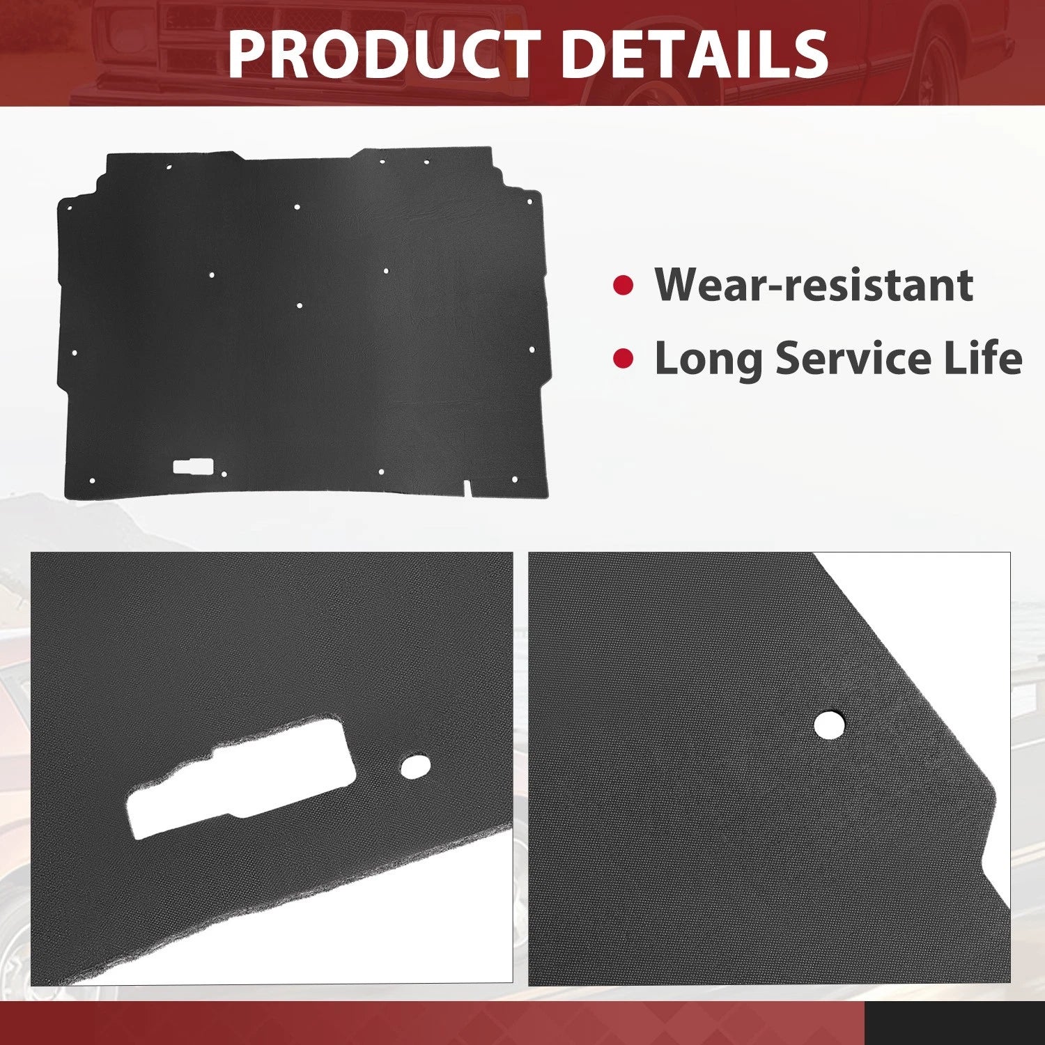 Hood Insulation Pad for Chevrolet S10 Truck & Blazer (1982–1993)