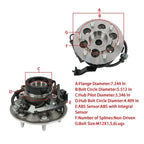 Front Left Wheel Hub Bearing for Chevy Colorado GMC Canyon Isuzu I-370 I-290 (RWD)