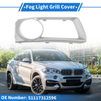1 Pc Fog Light Grill for BMW X6 (2012–2014) No. 51117312596 Silver Tone