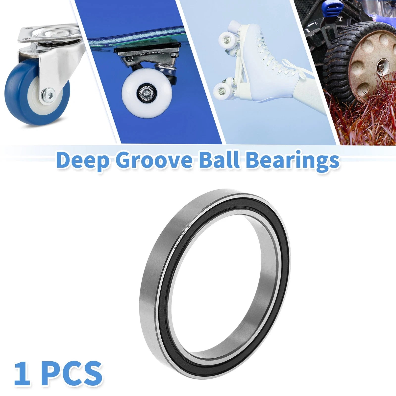 Deep Groove Ball Bearing 6812DD for Scooter Skateboard Wheel (60x78x10mm)