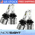 4X H11 LED Headlight Combo for High Low Beam Bulbs (H11, H11)