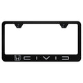 Reverse C Name on Black License Plate Frame -Officially Licensed for Honda Civic