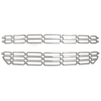 Premium FX 2pc Chrome ABS Grille Overlay for 16-19 Chevy Silverado 1500 WT/LS/LT