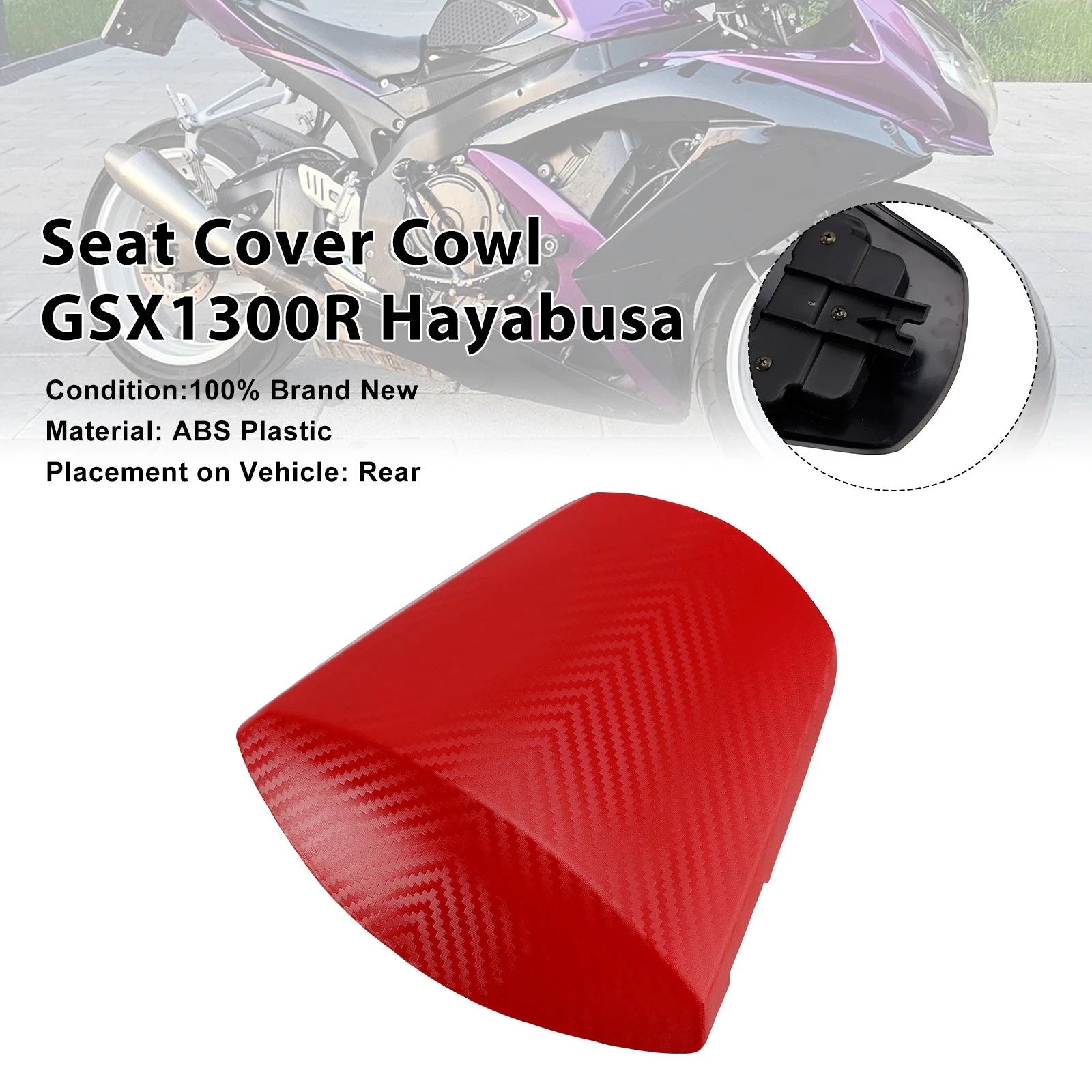 Rear Seat Fairing Cover for Suzuki GSXR600 GSXR750 (2011–2026) Red