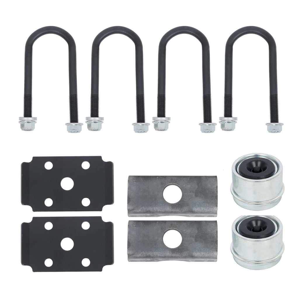 Trailer Axle 2000 lb 4 Lug 58" Hub Face Pitch with U-Bolt Kit