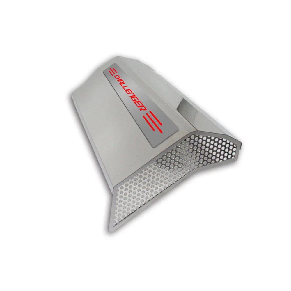 Fuel Rail Covers w/Wht LED&Challenger for 08-10 Challenger SRT8 fits OEM Intake