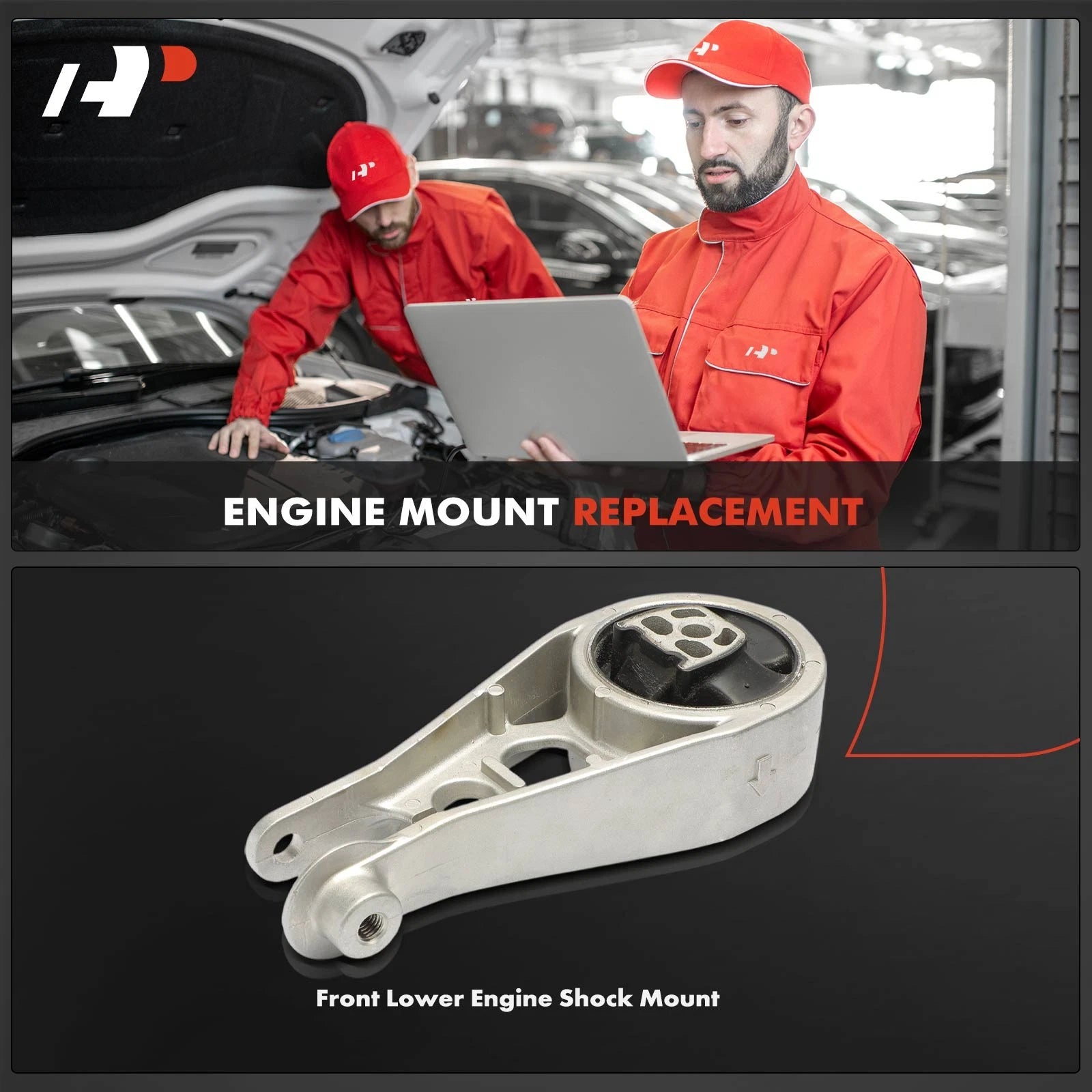 Front Lower Engine Shock Mount for Chevy Equinox GMC Terrain (2018-2023)