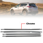 Set of 4 Window Moulding Trim Seals for Toyota RAV4 (2013–2018)