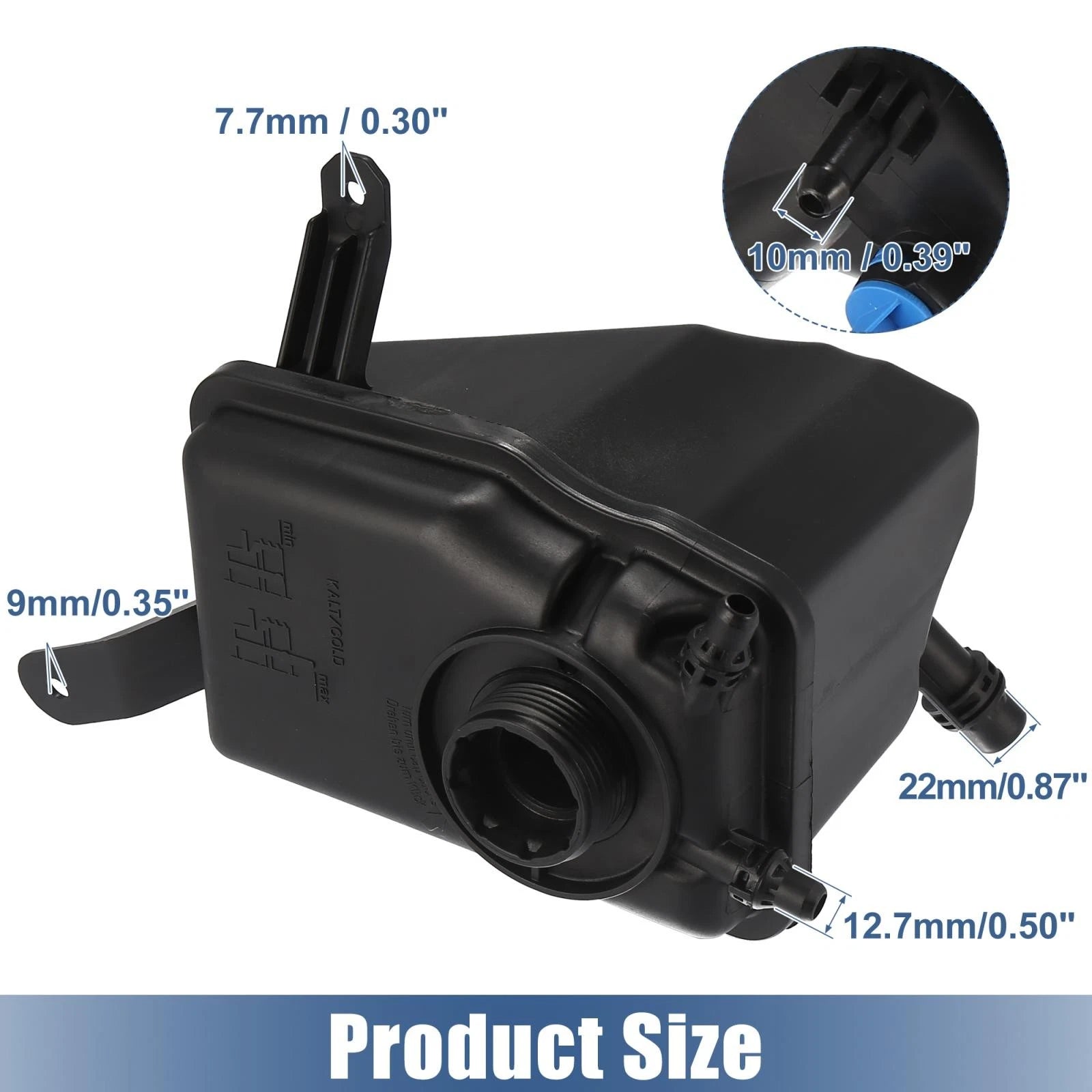 Coolant Radiator Reservoir Tank 17137542986 with Sensor for BMW 5 6 Series (2011–2017)