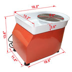 Electric Pottery Wheel 25cm 250W for DIY Clay Forming