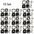 Set of 10 Carburetor Repair Kits for Zama C1U-W18 C1U-W18A C1U-W24 RB-115