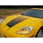 Black Vinyl Fade Hood Graphic for 2007-2013 Chevy Corvette Z06