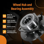 Front Wheel Hub Assembly for Chevrolet Express 1500 2500 (2003–2014) 4WD