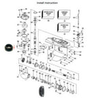 Lower Unit Seal Kit for Johnson/Evinrude Outboard 35-50 HP (0433550)